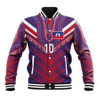 Custom Haiti National Football Baseball Jacket Dashiki Sporty Style - Wonder Print Shop