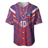 Custom Haiti National Football Baseball Jersey Dashiki Sporty Style - Wonder Print Shop