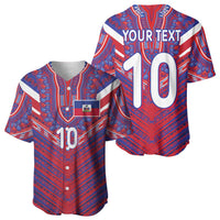 Custom Haiti National Football Baseball Jersey Dashiki Sporty Style - Wonder Print Shop