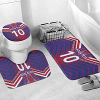 Custom Haiti National Football Bathroom Set Dashiki Sporty Style LT03