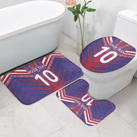 Custom Haiti National Football Bathroom Set Dashiki Sporty Style LT03