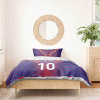 Custom Haiti National Football Bedding Set Dashiki Sporty Style - Wonder Print Shop
