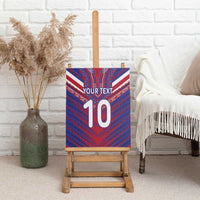 Custom Haiti National Football Canvas Wall Art Dashiki Sporty Style - Wonder Print Shop