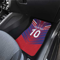 Custom Haiti National Football Car Mats Dashiki Sporty Style - Wonder Print Shop
