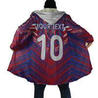 Custom Haiti National Football Cloak Dashiki Sporty Style - Wonder Print Shop