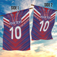 Custom Haiti National Football Garden Flag Dashiki Sporty Style - Wonder Print Shop