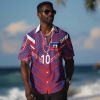 Custom Haiti National Football Hawaiian Shirt Dashiki Sporty Style - Wonder Print Shop