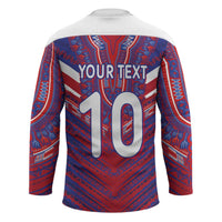 Custom Haiti National Football Hockey Jersey Dashiki Sporty Style - Wonder Print Shop