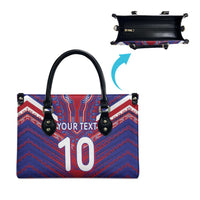 Custom Haiti National Football Leather Bag Dashiki Sporty Style - Wonder Print Shop