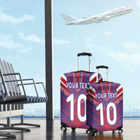 Custom Haiti National Football Luggage Cover Dashiki Sporty Style - Wonder Print Shop