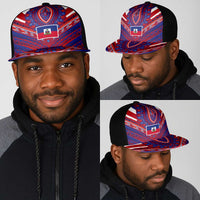 Haiti National Football Mesh Trucker Cap Dashiki Sporty Style - Wonder Print Shop