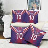 Custom Haiti National Football Pillow Cover Dashiki Sporty Style - Wonder Print Shop