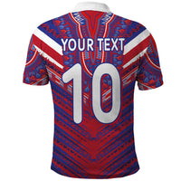 Custom Haiti National Football Polo Shirt Dashiki Sporty Style - Wonder Print Shop