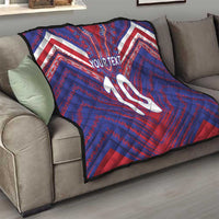 Custom Haiti National Football Quilt Dashiki Sporty Style - Wonder Print Shop
