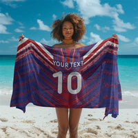 Custom Haiti National Football Sarong Dashiki Sporty Style - Wonder Print Shop
