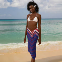 Custom Haiti National Football Sarong Dashiki Sporty Style - Wonder Print Shop