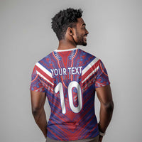 Custom Haiti National Football T shirt Dashiki Sporty Style - Wonder Print Shop