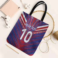 Custom Haiti National Football Tote Bag Dashiki Sporty Style - Wonder Print Shop