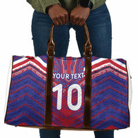Custom Haiti National Football Travel Bag Dashiki Sporty Style - Wonder Print Shop