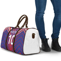 Custom Haiti National Football Travel Bag Dashiki Sporty Style - Wonder Print Shop