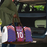 Custom Haiti National Football Travel Bag Dashiki Sporty Style - Wonder Print Shop