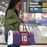 Custom Haiti National Football Travel Bag Dashiki Sporty Style - Wonder Print Shop