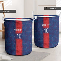 Custom Haiti National Football Laundry Basket Haiti Emblems Motif - Wonder Print Shop
