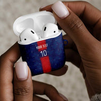 Custom Haiti National Football AirPods Case Haiti Emblems Motif - Wonder Print Shop
