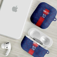 Custom Haiti National Football AirPods Case Haiti Emblems Motif - Wonder Print Shop