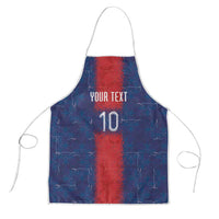 Custom Haiti National Football Apron Haiti Emblems Motif - Wonder Print Shop
