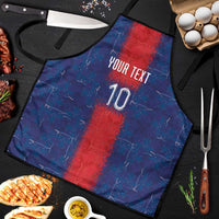 Custom Haiti National Football Apron Haiti Emblems Motif - Wonder Print Shop