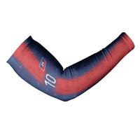 Custom Haiti National Football Arm Sleeves Haiti Emblems Motif - Wonder Print Shop
