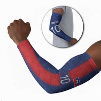 Custom Haiti National Football Arm Sleeves Haiti Emblems Motif - Wonder Print Shop