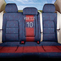Custom Haiti National Football Back Car Seat Cover Haiti Emblems Motif - Wonder Print Shop