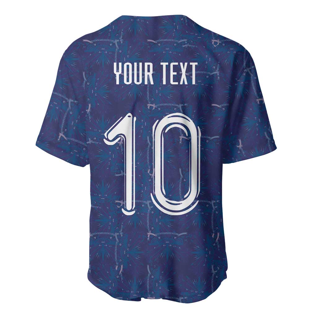 Custom Haiti National Football Baseball Jersey Haiti Emblems Motif - Wonder Print Shop