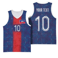 Custom Haiti National Football Basketball Jersey Haiti Emblems Motif - Wonder Print Shop