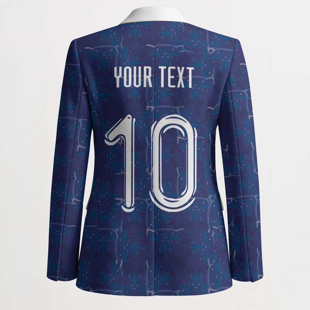 Custom Haiti National Football Blazer Haiti Emblems Motif - Wonder Print Shop