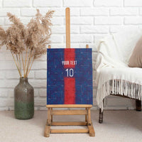 Custom Haiti National Football Canvas Wall Art Haiti Emblems Motif - Wonder Print Shop