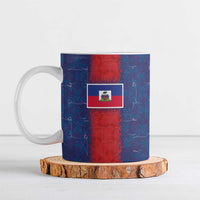 Custom Haiti National Football Ceramic Mug Haiti Emblems Motif - Wonder Print Shop