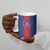 Custom Haiti National Football Ceramic Mug Haiti Emblems Motif - Wonder Print Shop