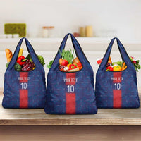 Custom Haiti National Football Grocery Bag Haiti Emblems Motif - Wonder Print Shop