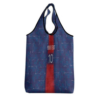 Custom Haiti National Football Grocery Bag Haiti Emblems Motif - Wonder Print Shop
