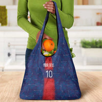 Custom Haiti National Football Grocery Bag Haiti Emblems Motif - Wonder Print Shop