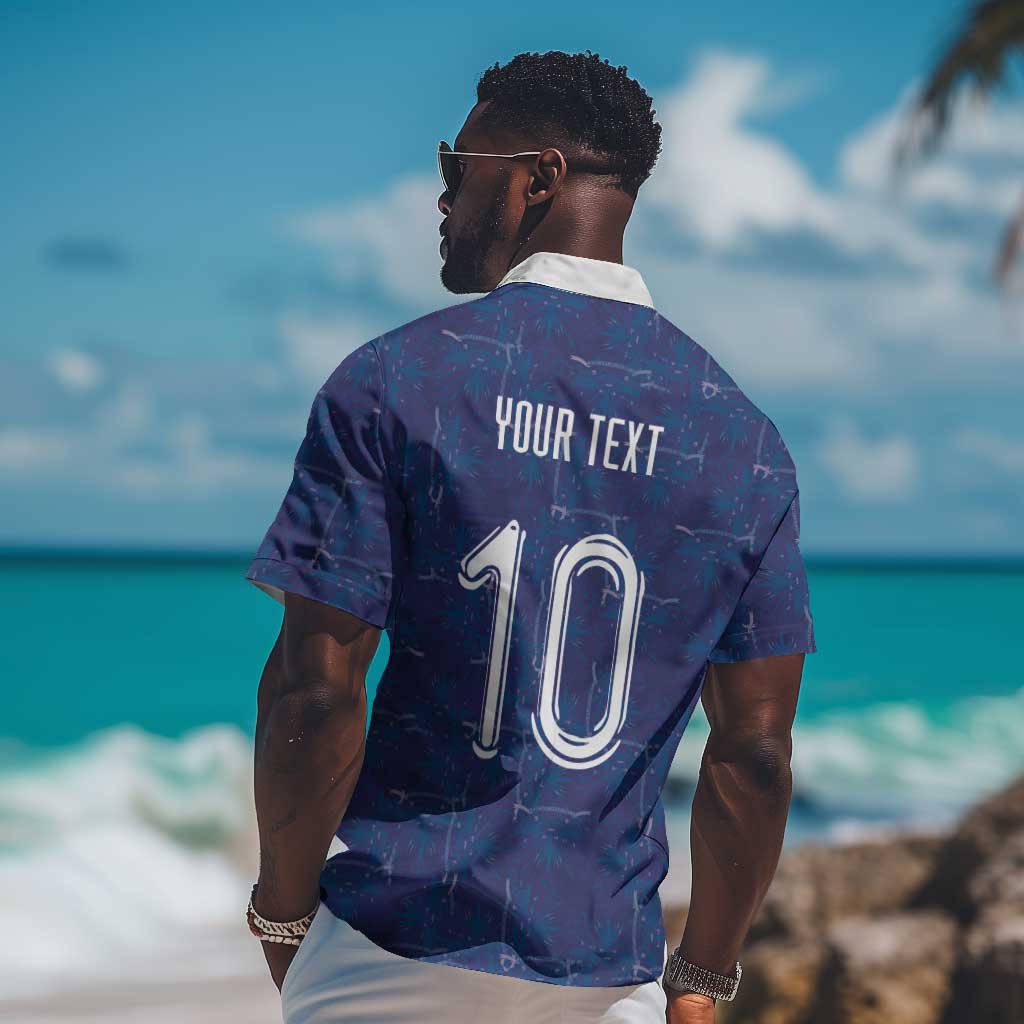 Custom Haiti National Football Hawaiian Shirt Haiti Emblems Motif - Wonder Print Shop