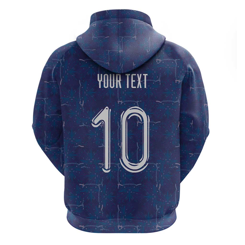 Custom Haiti National Football Hoodie Haiti Emblems Motif - Wonder Print Shop