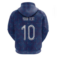 Custom Haiti National Football Hoodie Haiti Emblems Motif - Wonder Print Shop
