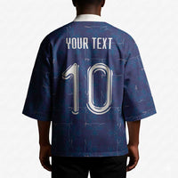 Custom Haiti National Football Kimono Haiti Emblems Motif - Wonder Print Shop