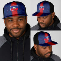 Haiti National Football Mesh Trucker Cap Haiti Emblems Motif - Wonder Print Shop