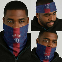 Custom Haiti National Football Neck Gaiter Haiti Emblems Motif - Wonder Print Shop