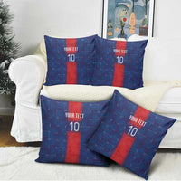 Custom Haiti National Football Pillow Cover Haiti Emblems Motif - Wonder Print Shop